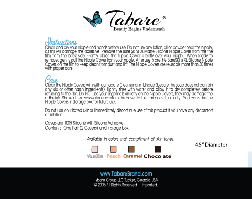 Bare Skins XL Matte Silicone Nipple Covers - Baretique