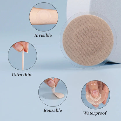 Men Soft Fabric Reusable Nipple Protectors - Washable and Sweatproof