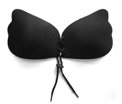 Butterfly Wings Adjustable Lace Up Bare Clasp Bra