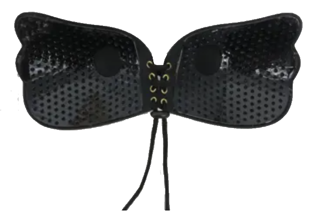 Butterfly Wings Adjustable Lace Up Bare Clasp Bra
