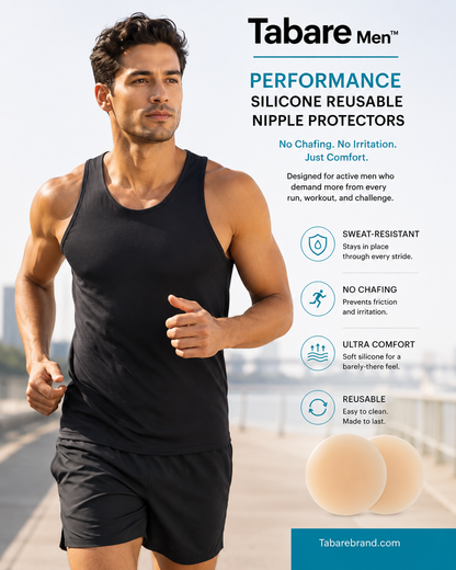 Performance Silicone Reusable Nipple Protectors for Men