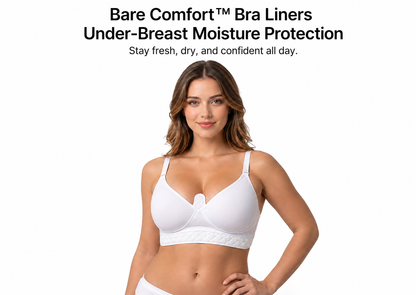 Bare Comfort™ Bra Liners for Under Breast Moisture Protection