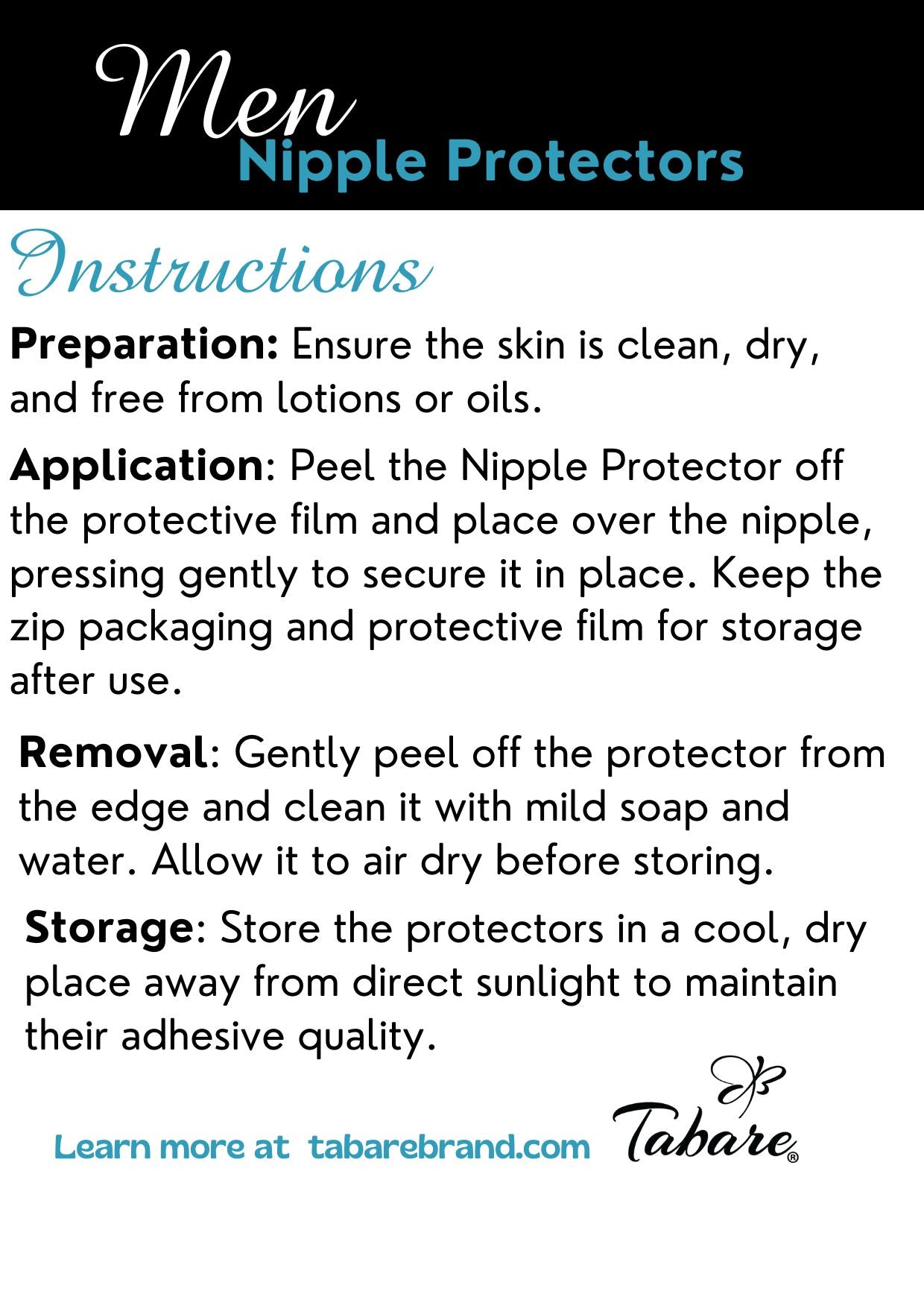 Tabare Men Reusable Silicone Nipple Protectors