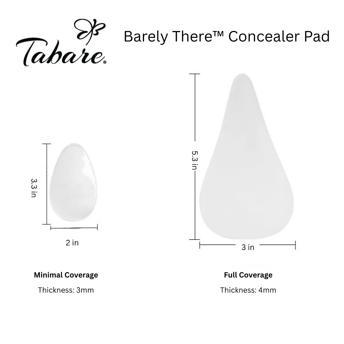 Barely There™ Concealer Pad - Smoothing, no show Frontal Coverage